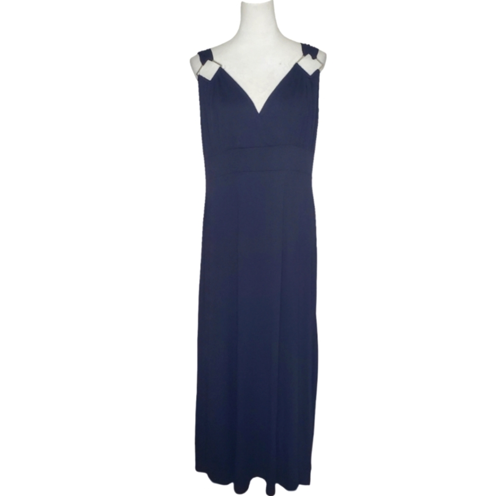 Swak Designs Plus SizeMaxi Dress With Metal Geometrical Cut Out Accent